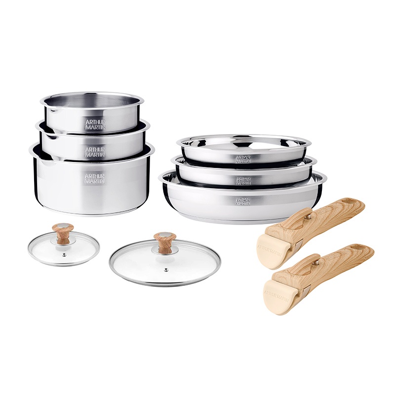 Batterie Arthur Martin 10 Pièces Inox Bon état -  reconditionné disponible sur Electro Depot